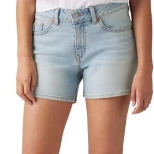 Levi Strauss & Co. Women's A-Line Shorts - Light Wash, Mid-Rise, Size 28, NWT